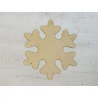 Natúr fa - Hópehely 27cm – karácsonyi dekorációhoz