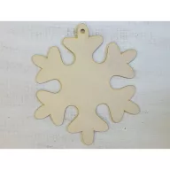 Natúr fa - Hópehely 39cm – karácsonyi dekorációhoz