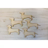 Natúr fa - Tacskó 5db/csomag – festéshez, dekorációhoz