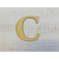 Natúr fa - Betű Carmen 10cm – festéshez, dekorációhoz #C