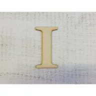 Natúr fa - Betű Carmen 10cm – festéshez, dekorációhoz #I