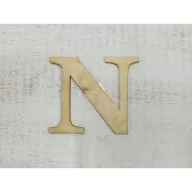 Natúr fa - Betű Carmen 10cm – festéshez, dekorációhoz #N