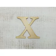 Natúr fa - Betű Carmen 10cm – festéshez, dekorációhoz #X