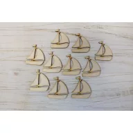 Natúr fa - Vitorlás 10db/csomag – nyári dekorációhoz