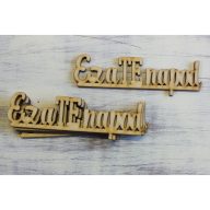 Natúr fa - "Ez a TE napod" felirat 10,5cm 5db/csomag – ballagási ajándékokhoz