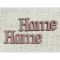 Fa "Home" felirat antikrózsa 2db/csomag