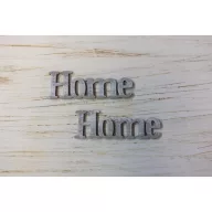 Fa "Home" felirat koptatott szürke 2db/csomag