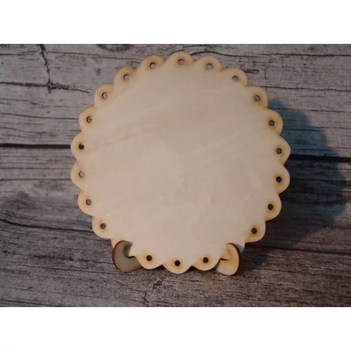 Natúr fa - Tányértartó állvány normál – festéshez, dekorációhoz