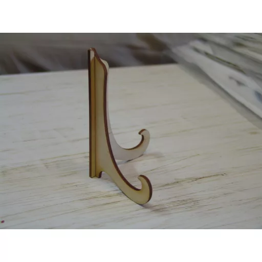 Natúr fa - Tányértartó állvány normál – festéshez, dekorációhoz