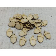 Natúr fa - Makk 3cm 30db/csomag – őszi dekorációhoz