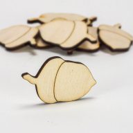 Natúr fa - Makk 5cm 10db/csomag – őszi dekorációhoz