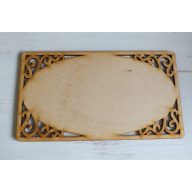 Natúr fa - Áttört szélű tábla11x19,6cm – festéshez, dekorációhoz