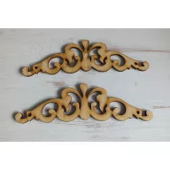Natúr fa - Intarzia 4x15cm 2db/csomag – festéshez, dekorációhoz