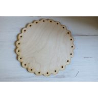 Natúr fa - Lukacsos kör tábla 18cm – festéshez, dekorációhoz