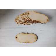 Natúr fa - Tábla fodros 3,5x7cm 10db/csomag – festéshez, dekorációhoz