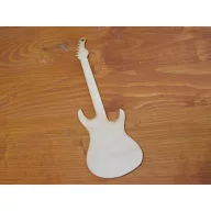 Natúr fa - Gitár 8x24,8cm – festéshez, dekorációhoz