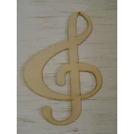 Natúr fa - Violinkulcs 37cm – festéshez, dekorációhoz