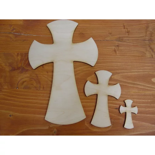 Natúr fa - Kereszt 20cm – kegyeleti dekorációhoz – Szezonok, alkalmak