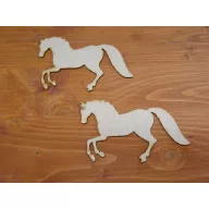 Natúr fa - Galoppozó ló 8x13cm 2db/csomag – festéshez, dekorációhoz