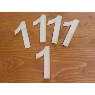 Natúr fa - Szám 10cm 5db/csomag – festéshez, dekorációhoz