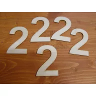 Natúr fa - Szám 10cm 5db/csomag – festéshez, dekorációhoz #2