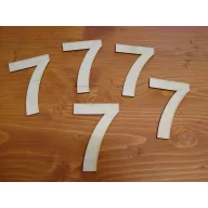 Natúr fa - Szám 10cm 5db/csomag – festéshez, dekorációhoz #7