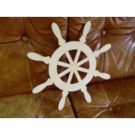 Natúr fa - Hajókormány 42,5cm – nyári dekorációhoz