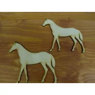 Natúr fa - Ló 10cm 2db/csomag – festéshez, dekorációhoz