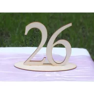 Natúr fa - Asztalszám 26-os 15cm – festéshez, dekorációhoz