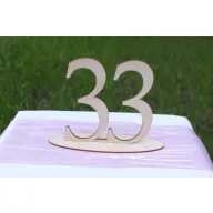 Natúr fa - Asztalszám 33-as 15cm – festéshez, dekorációhoz