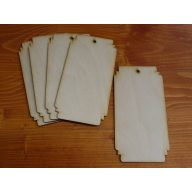 Natúr fa - Tégla tábla 8x16cm 5db/csomag – festéshez, dekorációhoz