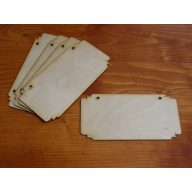 Natúr fa - Tégla tábla 8x16cm 5db/csomag – festéshez, dekorációhoz #B