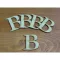 Natúr fa - Betű Carmen 5db/csomag 5cm – festéshez, dekorációhoz #B