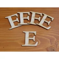 Natúr fa - Betű Carmen 5db/csomag 5cm – festéshez, dekorációhoz #E