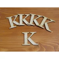 Natúr fa - Betű Carmen 5db/csomag 5cm – festéshez, dekorációhoz #K