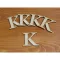 Natúr fa - Betű Carmen 5db/csomag 5cm – festéshez, dekorációhoz #K