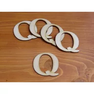 Natúr fa - Betű Carmen 5db/csomag 5cm – festéshez, dekorációhoz #Q