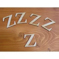 Natúr fa - Betű Carmen 5db/csomag 5cm – festéshez, dekorációhoz #Z