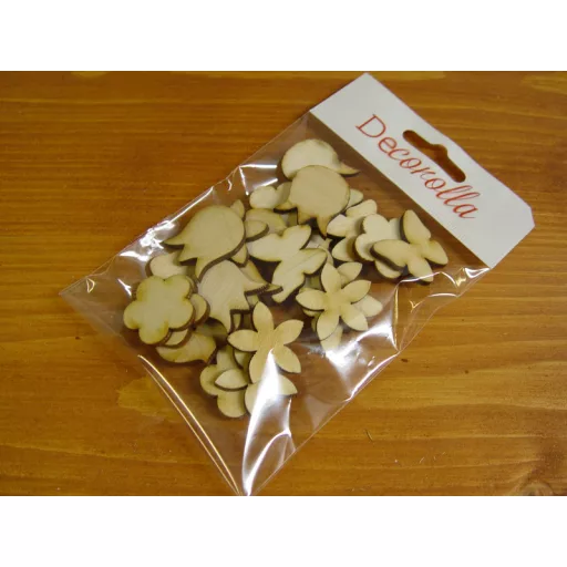 Natúr fa - Figurák mini vegyes 3cm 25db/csomag – húsvéti dekorációhoz