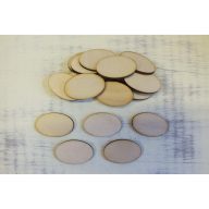 Natúr fa - Ovál tábla 2,5x4cm 20db/csomag – festéshez, dekorációhoz
