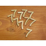 Natúr fa - Számok 7-es 3cm 10db/csomag – festéshez, dekorációhoz