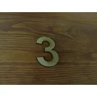 Natúr fa - Számok3-as 10db/csomag – festéshez, dekorációhoz
