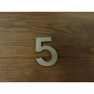 Natúr fa - Számok 5-ös 10db/csomag – festéshez, dekorációhoz