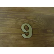 Natúr fa - Számok 9-es 10db/csomag – festéshez, dekorációhoz