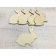 Natúr fa - Nyúl lyuk nélkül 10cm 5db/csomag – húsvéti dekorációhoz