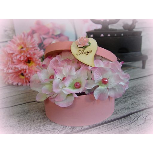 Natúr fa - "Anya" gravírozott szív 5cm 10db/csomag – anyák napi dekorációhoz