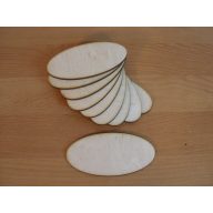 Natúr fa - Ovál táblák 5x10cm 10db/csomag – festéshez, dekorációhoz