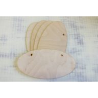 Natúr fa - Ovál táblák 10x20cm 5db/csomag – festéshez, dekorációhoz
