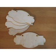 Natúr fa - Tábla szalon 10x20cm 5db/csomag – festéshez, dekorációhoz