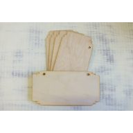 Natúr fa - Tábla tégla 10x20cm 5db/csomag – festéshez, dekorációhoz